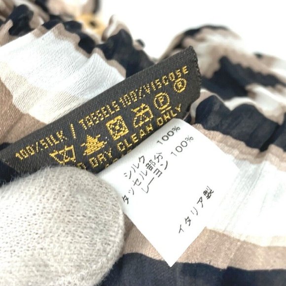 LOUIS VUITTON tassel shawl fringe Rhinestone Stole/Shawl - Picture 9 of 10